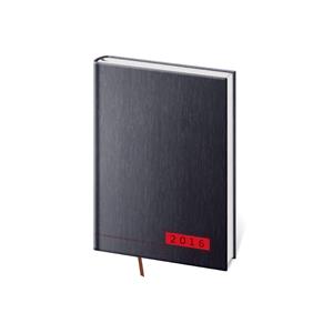 Kalendarz książkowy tygodniowy kieszonkowy Legno 2016 - czarny-czerwony
