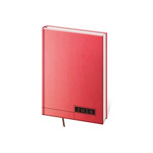 Kalendarz książkowy tygodniowy kieszonkowy Legno 2016 - czerwony-czarny