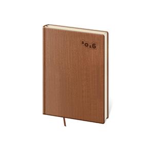 Kalendarz książkowy tygodniowy kieszonkowy Manchester 2016 - brązowy