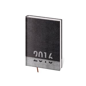 Kalendarz książkowy tygodniowy kieszonkowy Pony 2016 - czarny-szary