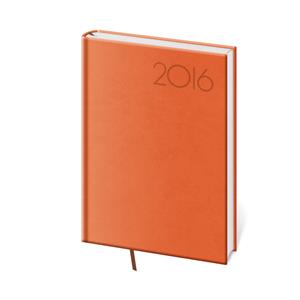 Kalendarz książkowy tygodniowy kieszonkowy Print Pop 2016 - pomarańczowy