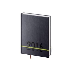 Kalendarz książkowy tygodniowy kieszonkowy Stripes 2016 - zielony