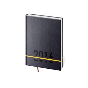 Kalendarz książkowy tygodniowy kieszonkowy Stripes 2016 - żółty