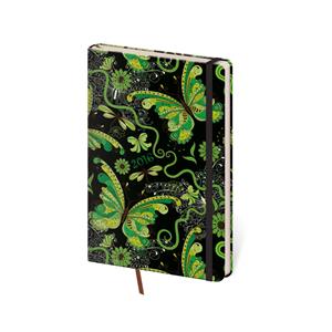 Kalendarz książkowy tygodniowy kieszonkowy Vario 2016 z gumką - Butterfly