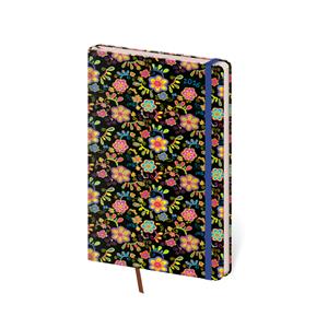 Kalendarz książkowy tygodniowy kieszonkowy Vario 2016 z gumką - Flower