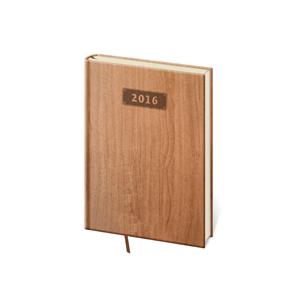 Kalendarz książkowy tygodniowy kieszonkowy Wood 2016 - jasnobrązowy
