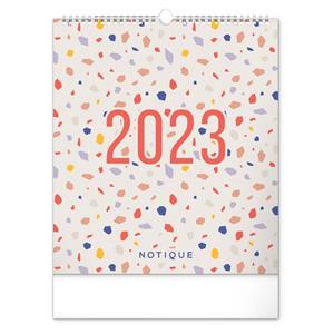 Kalendarz ścienny 2023 Kalendarz planowania Terazzo
