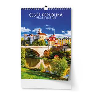 Kalendarz ścienny 2026 Czechy