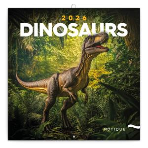 Kalendarz ścienny 2026 Dinozaury