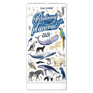 Kalendarz ścienny 2026 Planer rodziny Animalium