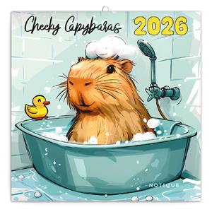 Kalendarz ścienny 2026 Zabawne kapibary