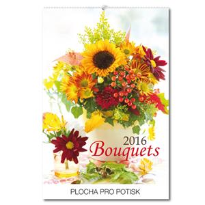 Kalendarz ścienny Bukiety 2016