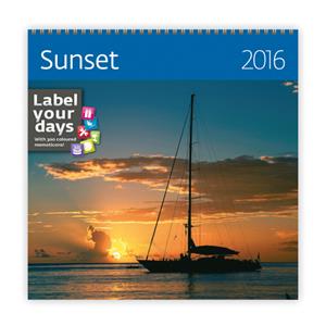 Kalendarz ścienny Sunset 2016