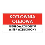 KOTŁOWNIA OLEJOWA, płyta PVC 2 mm z dziurkami, 190x90 mm