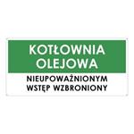 KOTŁOWNIA OLEJOWA, zielony - płyta PVC 2 mm z dziurkami 190x90mm