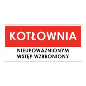 KOTŁOWNIA, płyta PVC 1 mm 190x90 mm