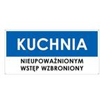 KUCHNIA, niebieski - płyta PVC 2 mm z dziurkami 190x90 mm