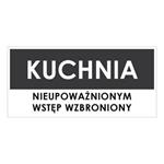 KUCHNIA, szary - płyta PVC 2 mm 190x90 mm