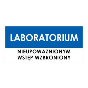 LABORATORIUM, niebieski - płyta PVC 1 mm 190x90 mm