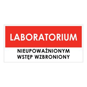 LABORATORIUM, płyta PVC 1 mm 190x90 mm