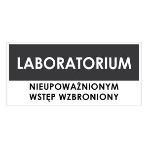 LABORATORIUM, szary - płyta PVC 1 mm 190x90 mm