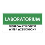 LABORATORIUM, zielony - płyta PVC 2 mm z dziurkami 190x90 mm