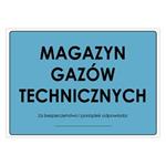 MAGAZYN GAZÓW TECHNICZNYCH, płyta PVC 2 mm, 297x210 mm