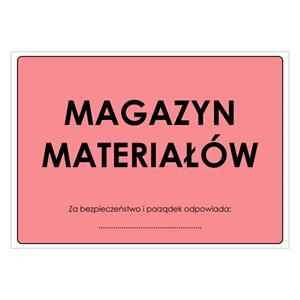 MAGAZYN MATERIAŁÓW, płyta PVC 2 mm, 297x210 mm