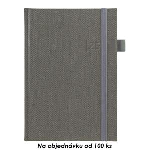 Miesięczny i tygodniowyz książkowy 2026 Tweed A5 - szary