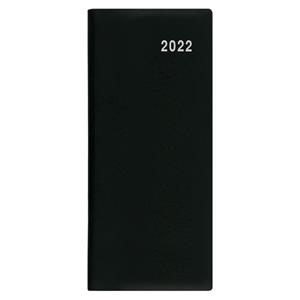 Miesięczny kalendarz książkowy 2022 Bozka PVC - czarny