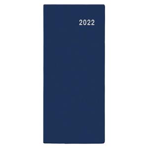 Miesięczny kalendarz książkowy 2022 Bozka PVC - niebieski