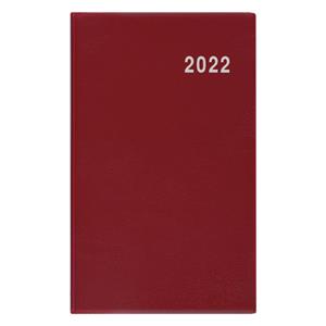 Miesięczny kalendarz książkowy 2022 Diana PVC - bordowy