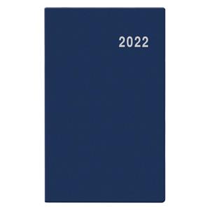 Miesięczny kalendarz książkowy 2022 Diana PVC - niebieski