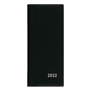 Miesięczny kalendarz książkowy 2022 Xenie PVC - czarny