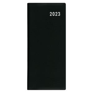 Miesięczny kalendarz książkowy 2023 Bozka PVC - czarny