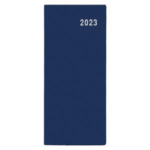 Miesięczny kalendarz książkowy 2023 Bozka PVC - niebieski