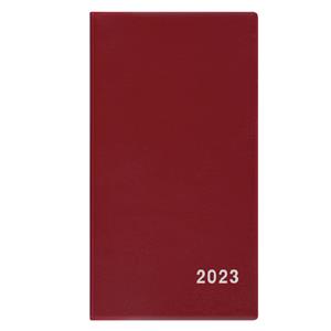 Miesięczny kalendarz książkowy 2023 Francis PVC - bordowy