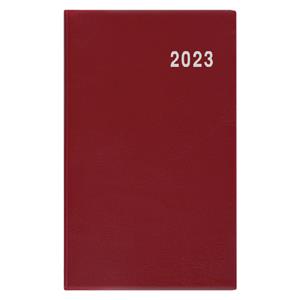 Miesięczny kalendarz książkowy 2023 Marika PVC - bordowy