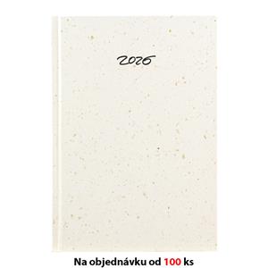 Miesięczny kalendarz książkowy 2026 Słowacki z notatnikiem Słowacki A5 Eko - kawa