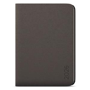 Miesięczny kalendarz książkowy 2026 z notatnikiem DiNo B5 - szary