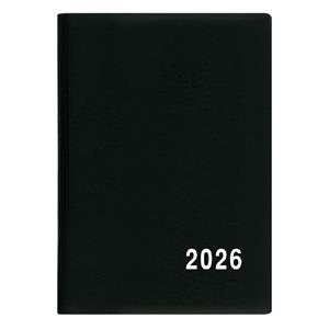 Miesięczny kalendarz książkowy kieszonkowy 2026 Agnieszka PVC - czarny