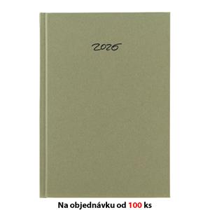 Miesięczny kalendarz książkowy z notatnikiem 2026 Słowacki Eko A5 - konopie