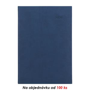 Miesięczny kalendarz książkowy z notatnikiem 2026 Viva A5 - niebieski