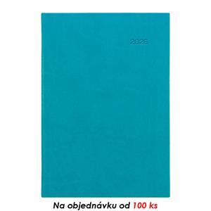 Miesięczny kalendarz książkowy z notatnikiem 2026 Viva A5 - turkusowy