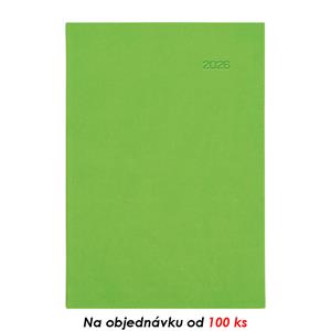 Miesięczny kalendarz książkowy z notatnikiem 2026 Viva A5 - zielony