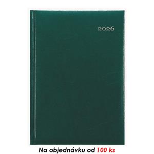Miesięczny kalendarz książkowy z notatnikiem 2026 Viva A5 - zielony
