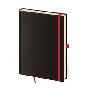 Notatnik A5 czysty - Black Red