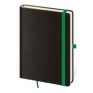 Notatnik A5 liniowany - Black Green