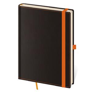 Notatnik A5 liniowany - Black Orange