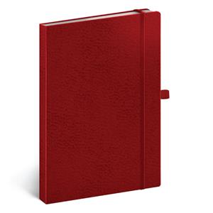 Notatnik kropkowany A5 - Vivella Classic - czerwony/czerwony